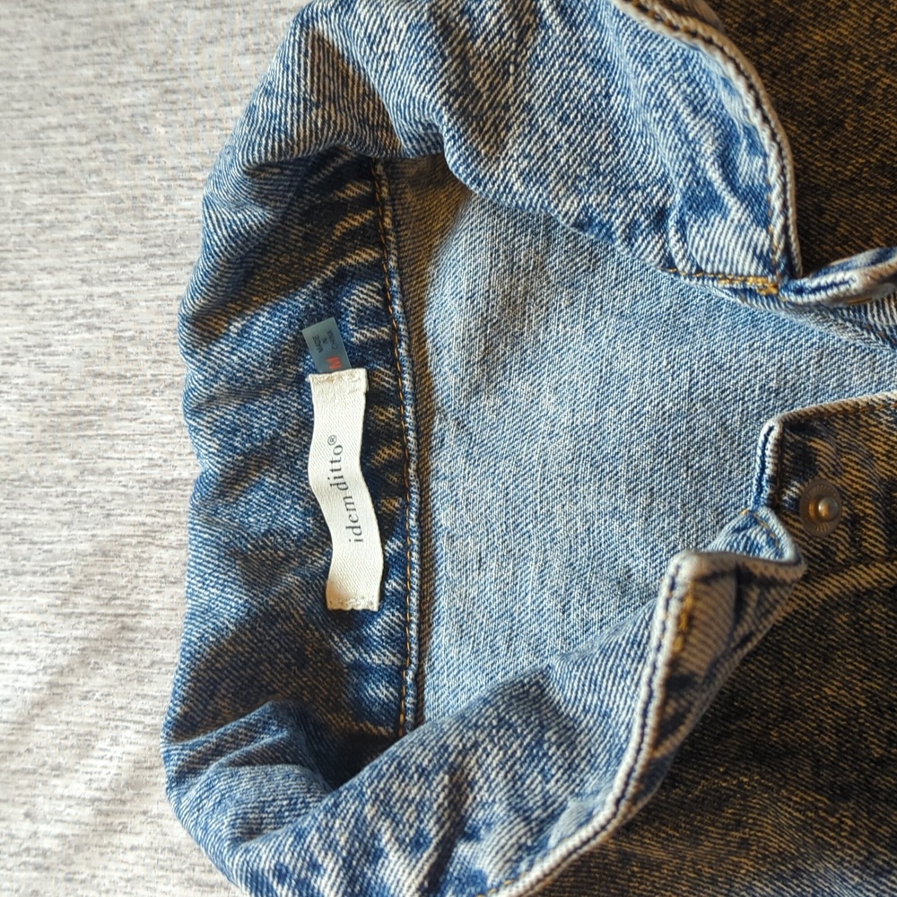 Denim Short Sleeve Jumpsuit - Picture 6 of 8